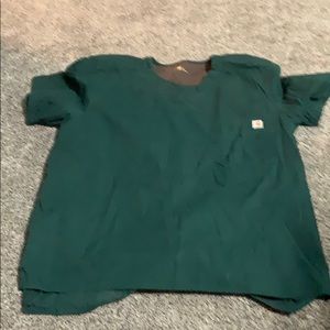 Green scrub top